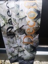 Bedrukt lint Greenleaf Eucalyptus met Mat Gouden opdruk 70 mm 80 cm