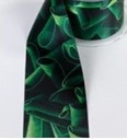 Bedrukt lint Greenleaf Ruscus Zonder opdruk 70 mm 80 cm