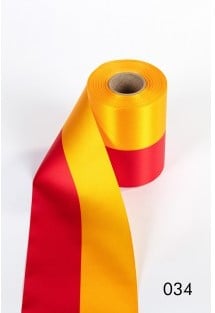 Nationaal lint Spanje Geel Rood 100 mm 1 meter 