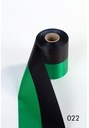 Nationaal lint Texel Groen Zwart 100 mm 1 meter 