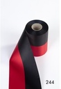Nationaal lint Rood Zwart 100 mm 1 meter 