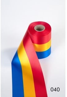 Nationaal lint Roemenië Blauw Geel Rood 100 mm 25 meter 