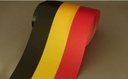 Belgische vlag met Gouden opdruk 100 mm 80 cm