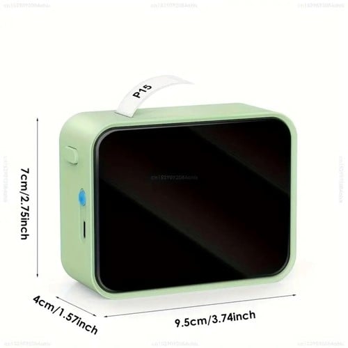 Mini Labelprinter P15 Labelmaker Groen incl software met 1 gratis startRol / st 