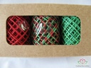 Touw Koord Rood-Groen 3 rollen =15 meter
