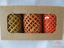 Touw Koord Oranje Caramel 3 rollen =15 meter
