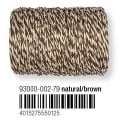 Touw Koord Naturel-Bruin-Wit 100 meter rol