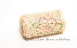 Jute Sinamay Ribbon Naturel burlap 7,5 cm 200 cm
