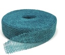 Jute band Turquoise Azuur 5 cm rol 40 meter