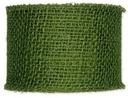 Jute band breed dik Mosgroen 8 cm 10 meter