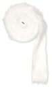 Kunstvel vachtje bontje 11 Wit 5 cm rol 2 meter