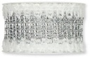 Jute band met sneeuwrand Zilver 5 cm rol 10 meter