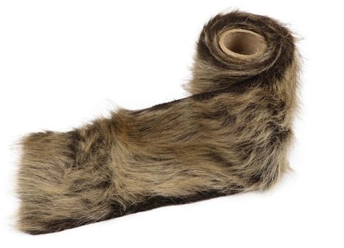 Kunstvel vachtje bontje Naturel 10 cm rol 1 meter
