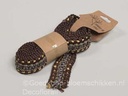 Jute band Macrame Donkerbruin 200 cm