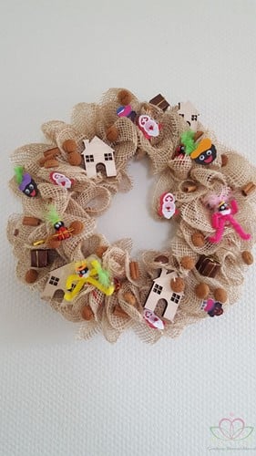 Decemberdeco Sinterklaas kerstmandeco 5 stuks