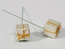 Giftboxes Champagnekleur 25x25 mm pak 60 stuks