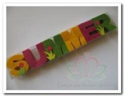 Doosje viltletters SUMMER 4 delig