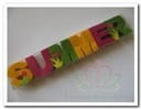 Doosje viltletters SUMMER 4 delig