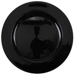 Onderbord Black Zwart 33 cm rond