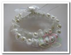Corsage Polscorsage Ruffles White