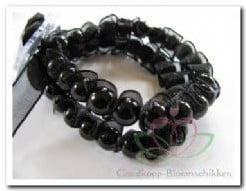 Corsage Polscorsage-armband Ruffles Black