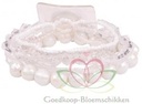 Corsage Polscorsage-armband Potpourri Wit Handmade