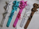 Polscorsage Bow Chic White Tule stuk armband met plaatje om zelf te maken