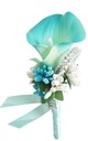 Luxe Corsage Latex Calla Boutonnière met speld