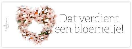 Bloemenkaartje Dat verdient een bloemetje! kaartje voor bloemstukken en boeketten