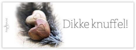 Bloemenkaartje Dikke knuffel! kaartje voor bloemstukken en boeketten