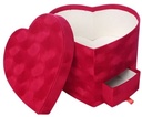 Bloemendoos Rood Velvet luxe met compartiment cadeau doos voor rozen