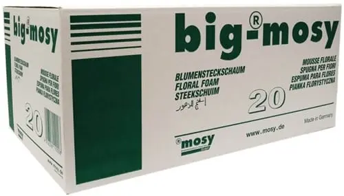 Aanbieding Steekschuim grote blokken / oase voor verse bloemen Doos20 23 x 11 x 8 cm