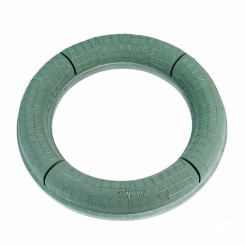 Oasis® Ecobase® krans Ø62 cm schuimsegmentering en tralienetwerk rondom