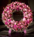OASIS® Mini Krans 42 cm met staander oase voor verse bloemen