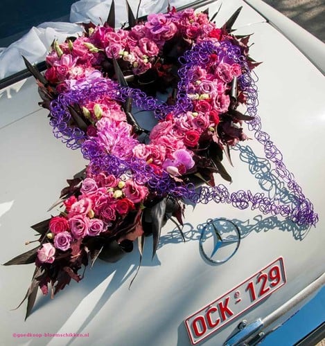 Hart 85 cm Swing met zuignappen steekschuimvorm oase voor verse bloemen