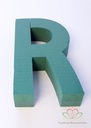 Letter R 30 x 20 cm steekschuimvorm oase voor verse bloemen