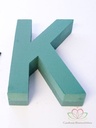 Letter K 30 x 20 cm steekschuimvorm oase voor verse bloemen