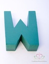 Letter W 30 x 20 cm steekschuimvorm oase voor verse bloemen