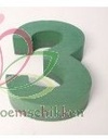 Cijfer 3 steekschuimvorm oase voor verse bloemen 27 x 20,5 cm