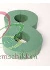Cijfer 8 steekschuimvorm oase voor verse bloemen 27 x 20,5 cm