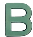 Letter B 30 x 20 cm Premier met Plastic bodem steekschuimvorm oase voor verse bloemen past NIET op frame B-keus