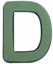 Letter D 30 x 20 cm Premier met Plastic bodem steekschuimvorm oase voor verse bloemen past NIET op frame