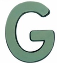 Letter G 30 x 20 cm Premier met Plastic bodem steekschuimvorm oase voor verse bloemen past NIET op frame B-keus