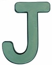 Letter J 30 x 20 cm Premier met Plastic bodem steekschuimvorm oase voor verse bloemen past NIET op frame