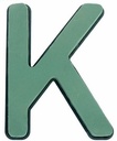 Letter K 30 x 20 cm Premier met Plastic bodem steekschuimvorm oase voor verse bloemen past NIET op frame B-keus