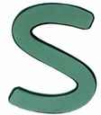 Letter S 30 x 20 cm Premier met Plastic bodem steekschuimvorm oase voor verse bloemen past NIET op frame