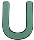 Letter U 30 x 20 cm Premier met Plastic bodem steekschuimvorm oase voor verse bloemen past NIET op frame B-keus