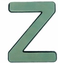Letter Z 30 x 20 cm Premier met Plastic bodem steekschuimvorm oase voor verse bloemen past NIET op frame B-keus