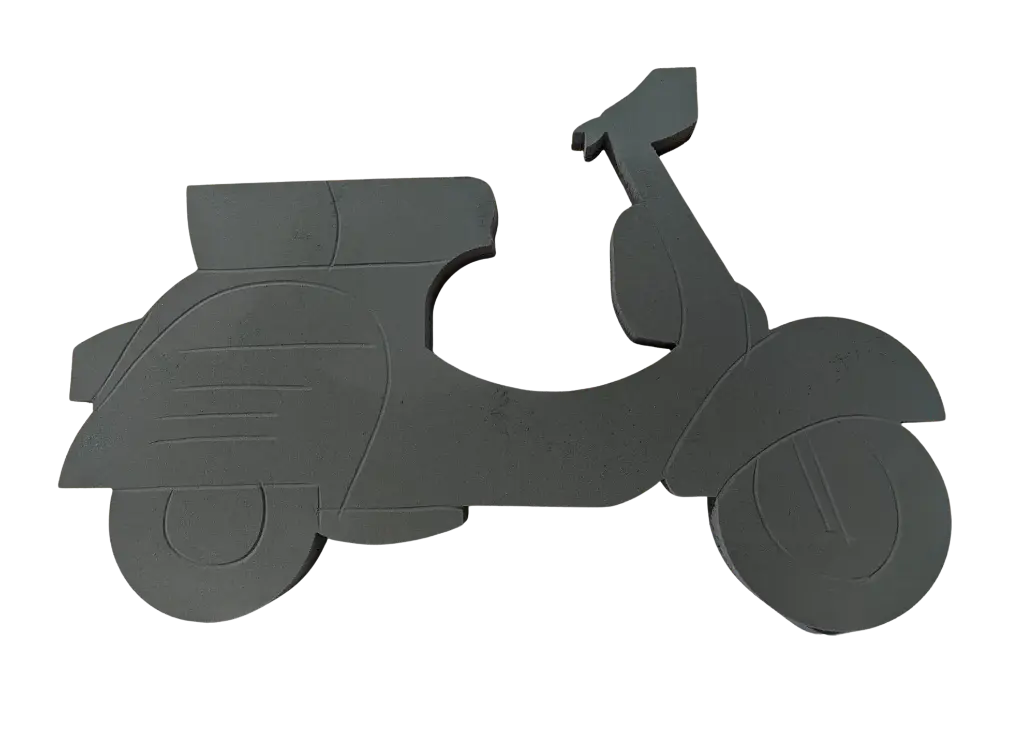 Vespa Scooter steekschuimvorm 89x58 cm oase voor verse bloemen