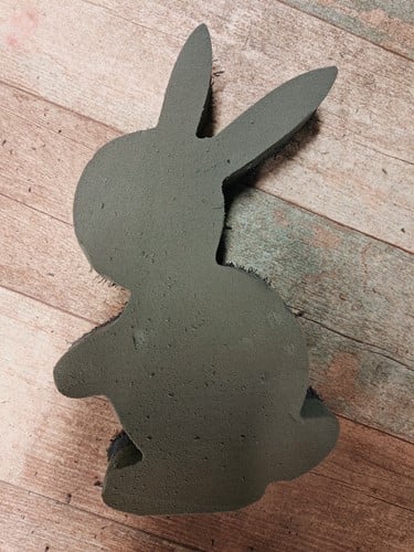 OASIS® Mini Rabbit Konijn Haasje steekschuimvorm OPZIJ oase voor verse bloemen